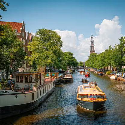 Amsterdam Canal Cruise (1.5 hours) with Pick-up & Drop-off Service